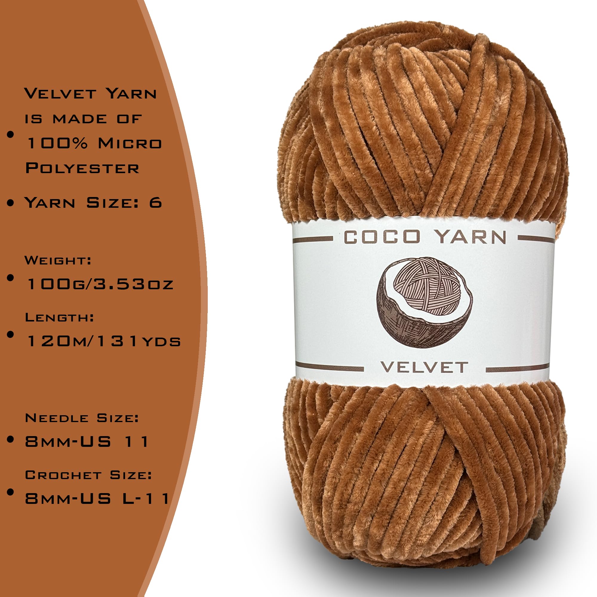 新品　定価40700円 YOKE VELVET MOLE YARN 24aw Amazon.com: Velvet Yarn for Crocheting – CocoYarn - Chenille